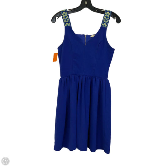 Dress Casual Short By Miami In Blue & Yellow, Size: S