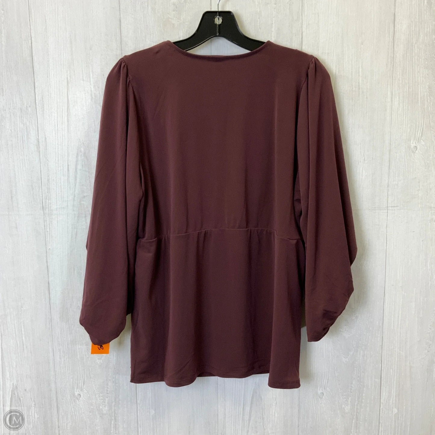 Top 3/4 Sleeve By Torrid In Purple, Size: 1x