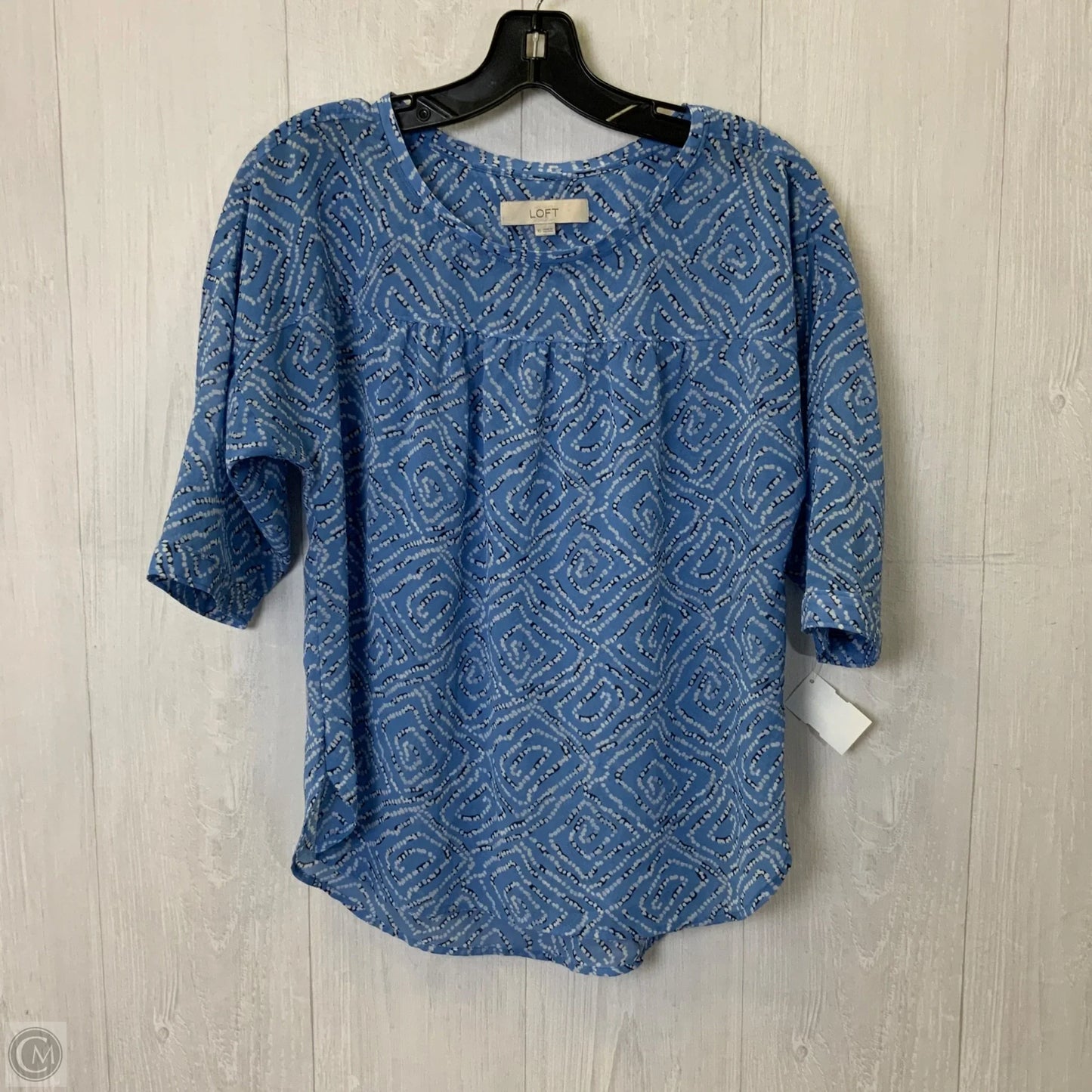 Top 3/4 Sleeve By Loft In Multi-colored, Size: Xs