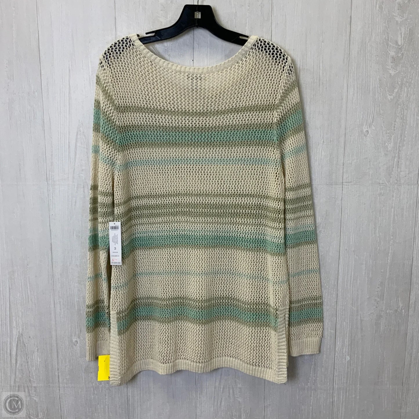 Top Long Sleeve By Chicos In Multi-colored, Size: Xl