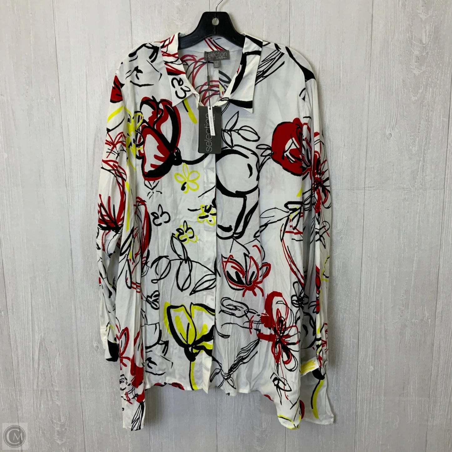 Top Long Sleeve By Clothes Mentor In Multi-colored, Size: 2x