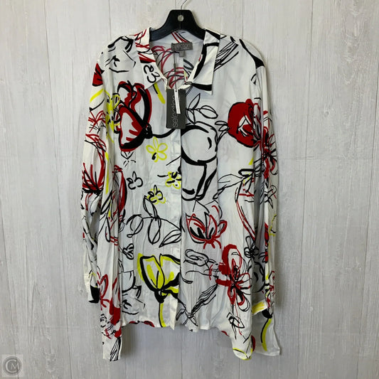 Top Long Sleeve By Clothes Mentor In Multi-colored, Size: 2x