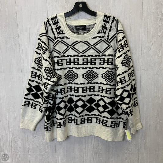 Sweater By Lane Bryant In Black & White, Size: 4x