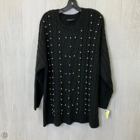 Sweater By Lane Bryant In Black & Cream, Size: 3x