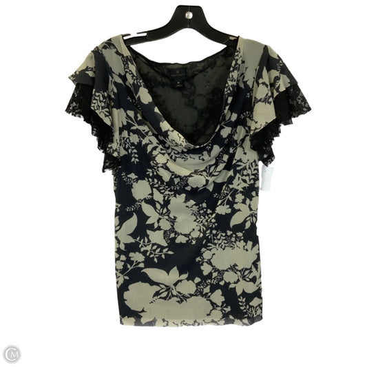 Top Short Sleeve By Worthington In Black & White, Size: M