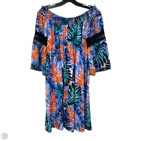 Dress Casual Midi By Jennifer Lopez In Blue, Size: M