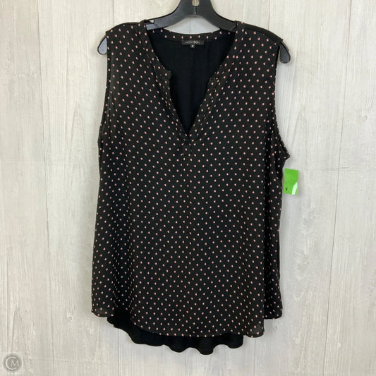 Top Sleeveless By Papermoon In Black, Size: 1x