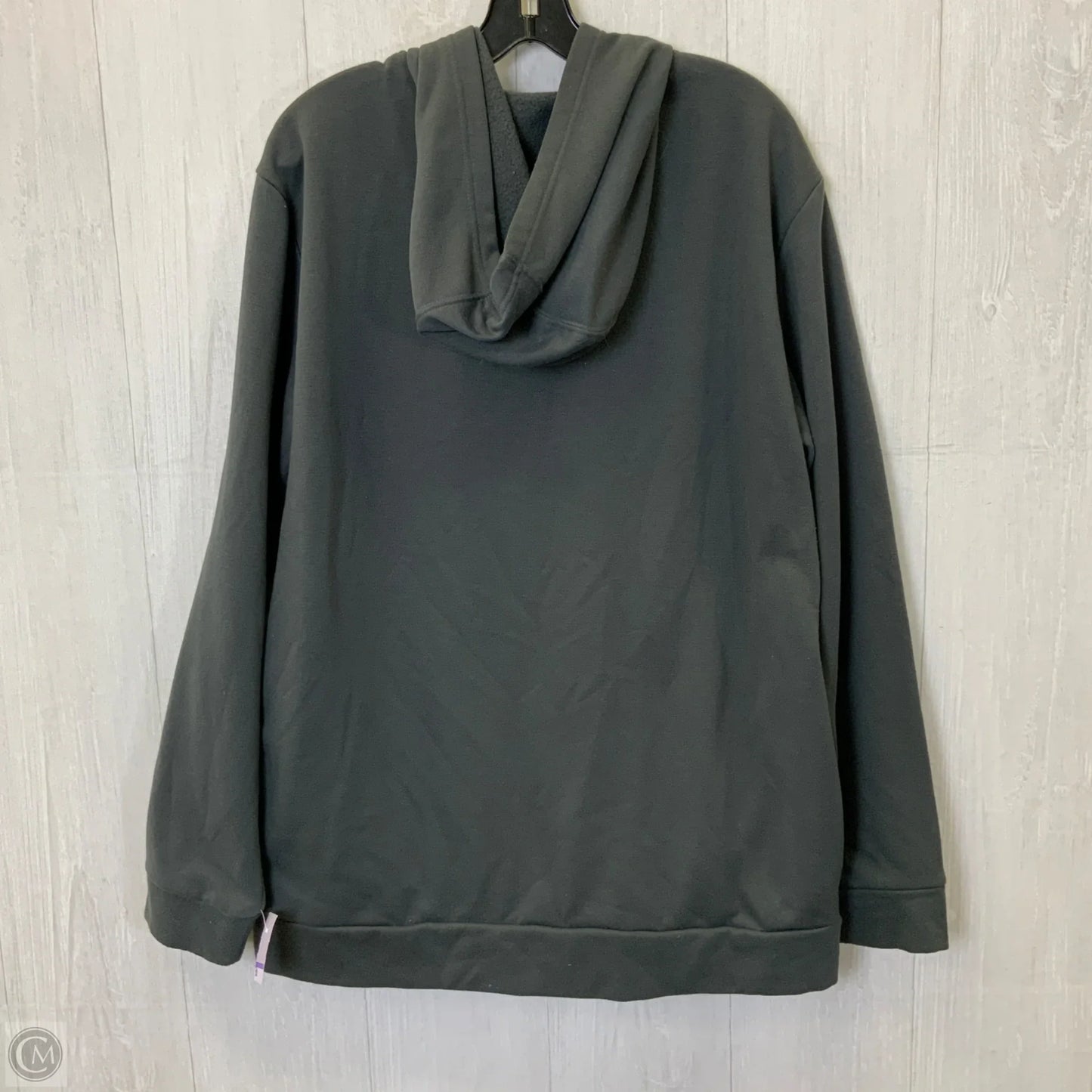 Athletic Sweatshirt Hoodie By Adidas In Grey, Size: Xl