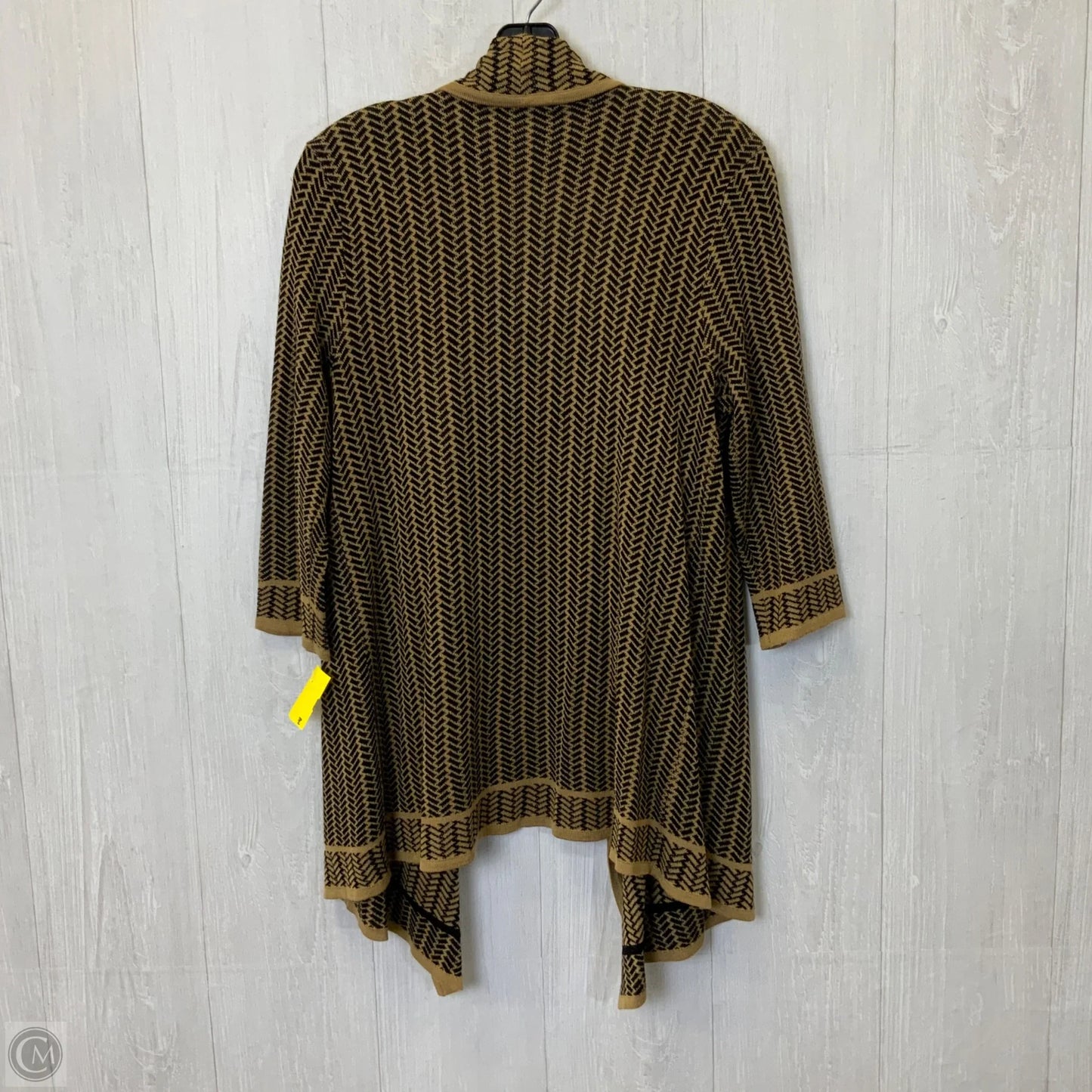 Cardigan By Cable And Gauge In Black & Cream, Size: L