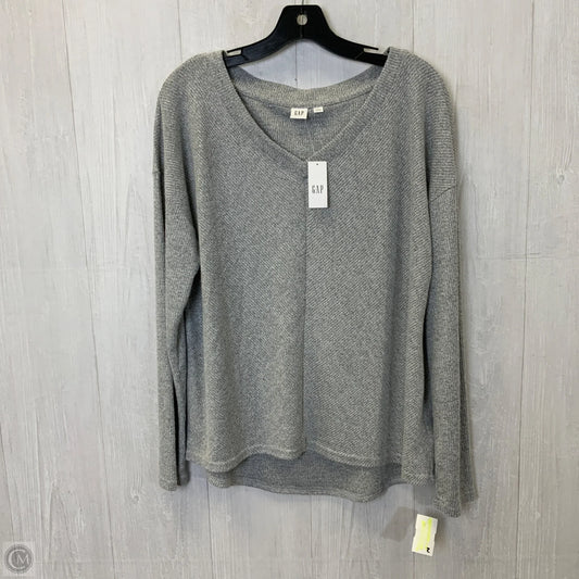 Top Long Sleeve By Gap In Grey, Size: L