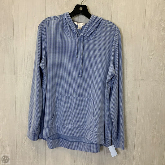 Sweatshirt Hoodie By Weatherproof In Blue, Size: L