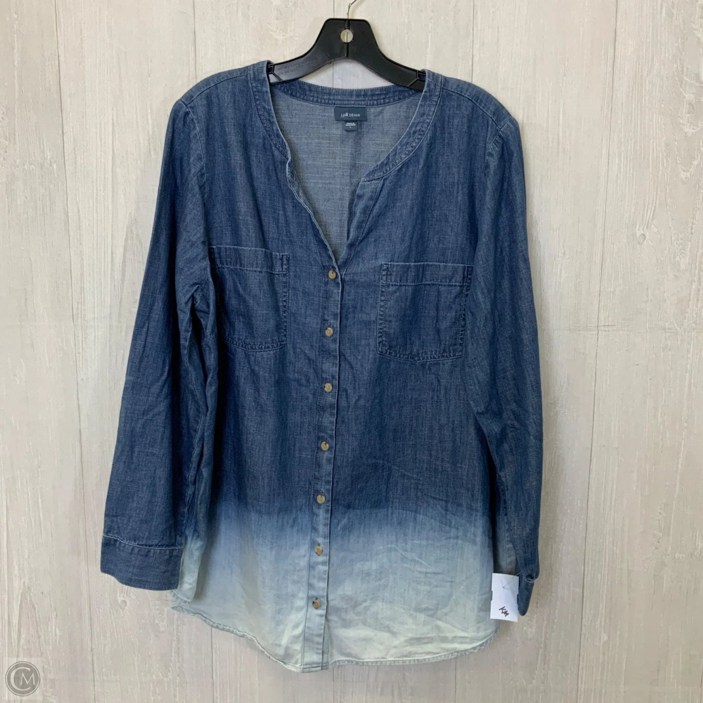 Top Long Sleeve By J. Jill In Blue, Size: L
