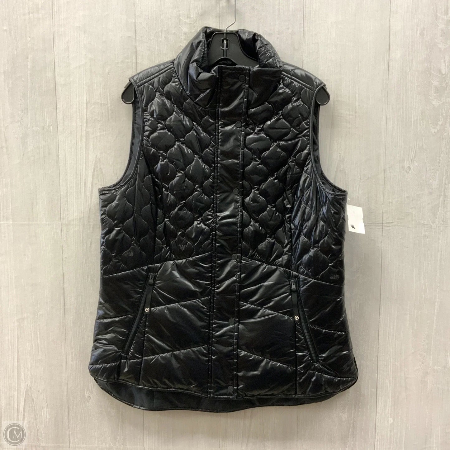 Vest Puffer & Quilted By Talbots In Black, Size: L