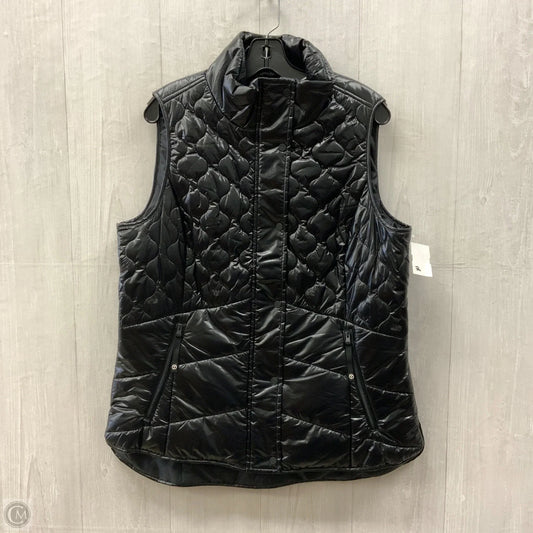 Vest Puffer & Quilted By Talbots In Black, Size: L