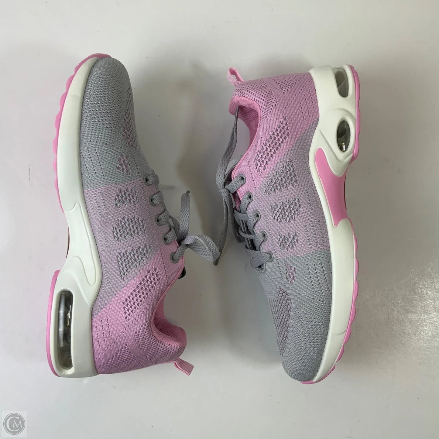 Shoes Athletic By Clothes Mentor In Grey & Pink, Size: 11