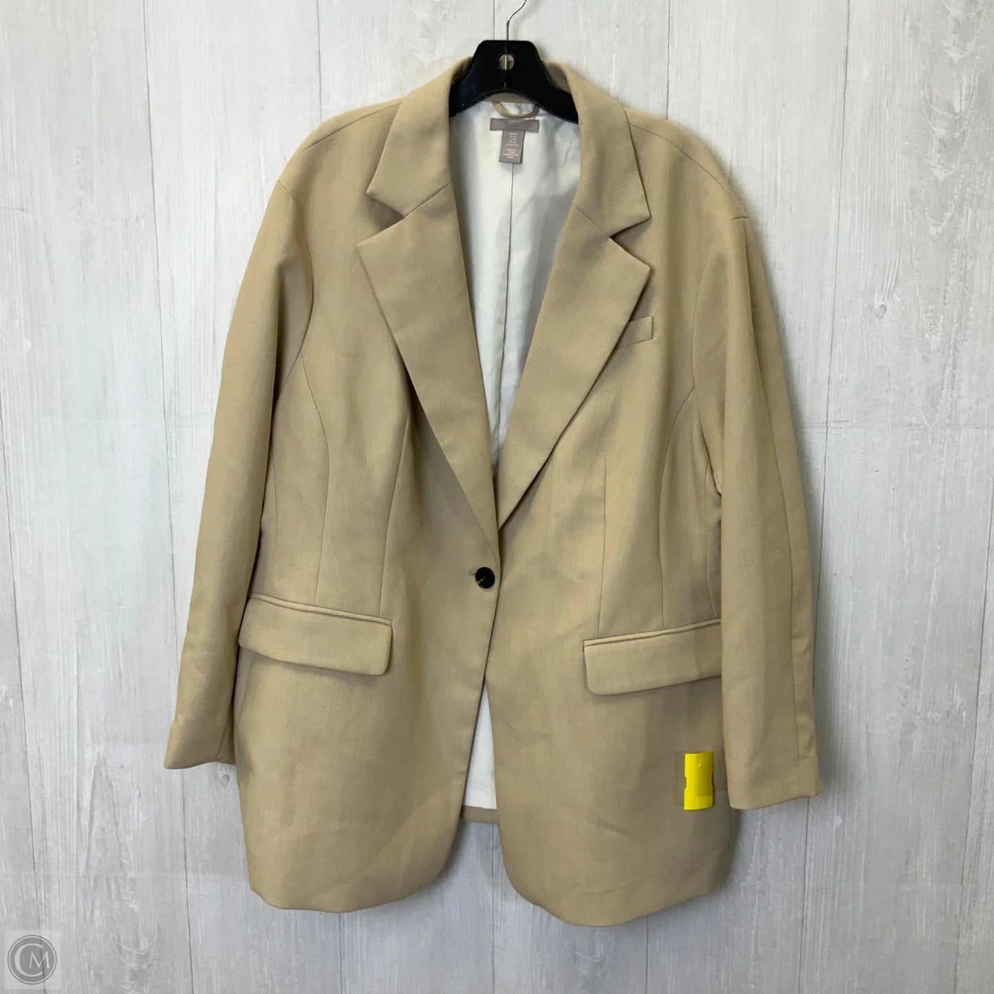 Blazer By H&m In Tan, Size: Xl