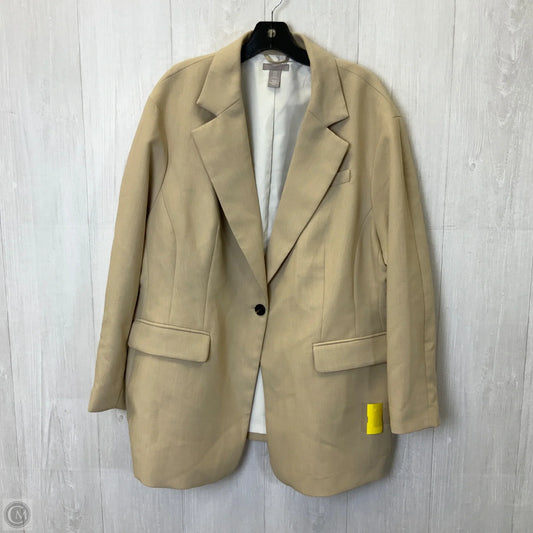 Blazer By H&m In Tan, Size: Xl
