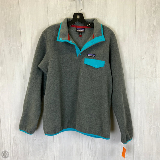Sweatshirt Collar By Patagonia In Grey, Size: M
