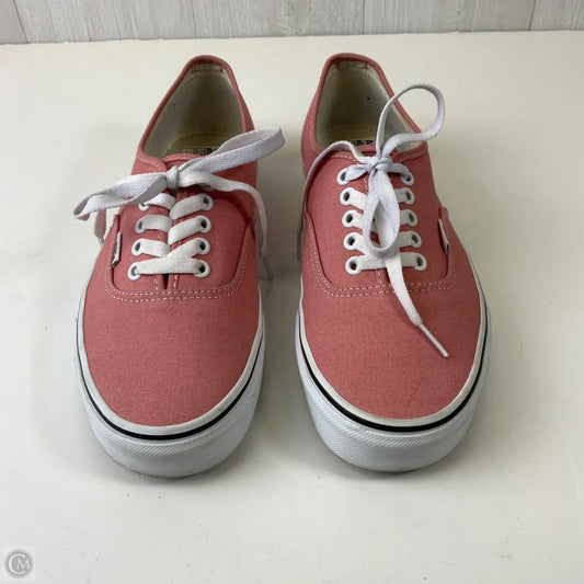 Shoes Flats By Vans In Pink, Size: 10.5