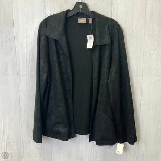 Cardigan By Chicos In Black & Grey, Size: Xl