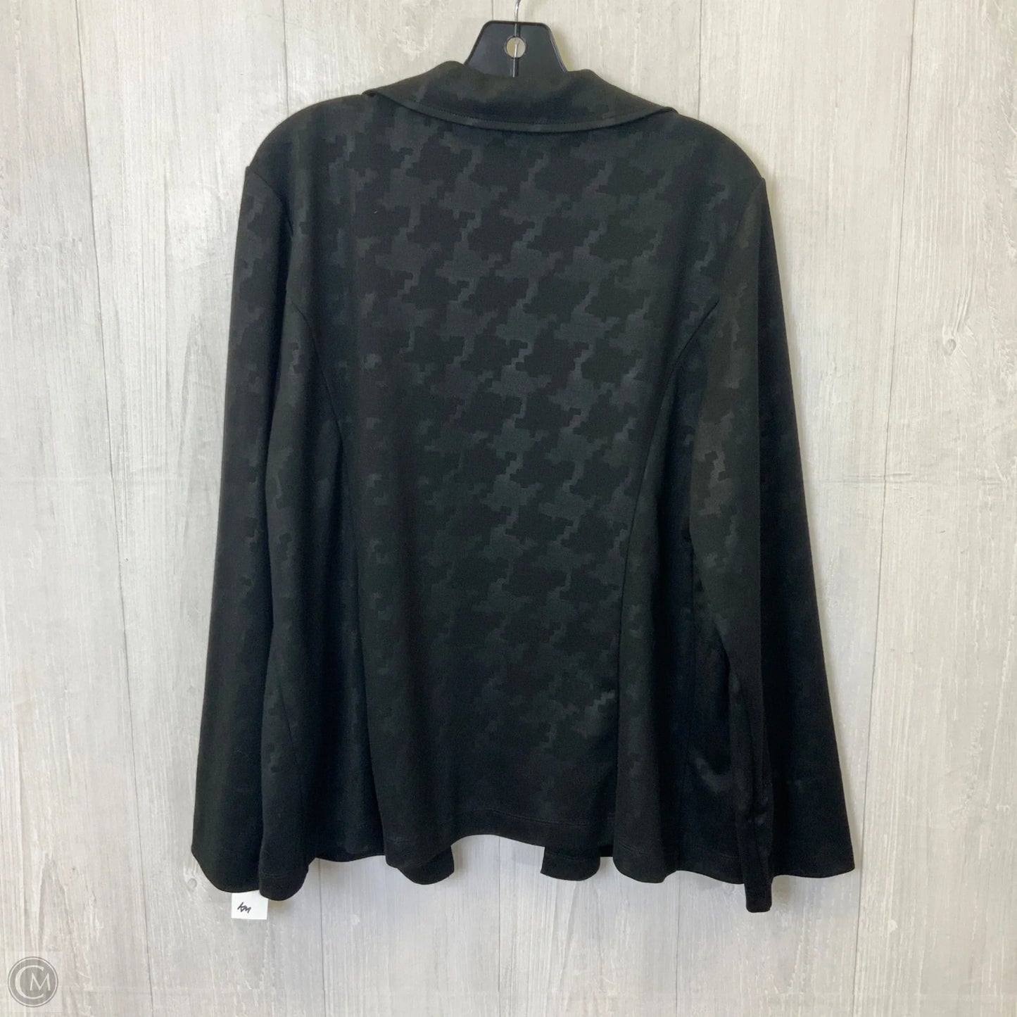 Cardigan By Chicos In Black & Grey, Size: Xl