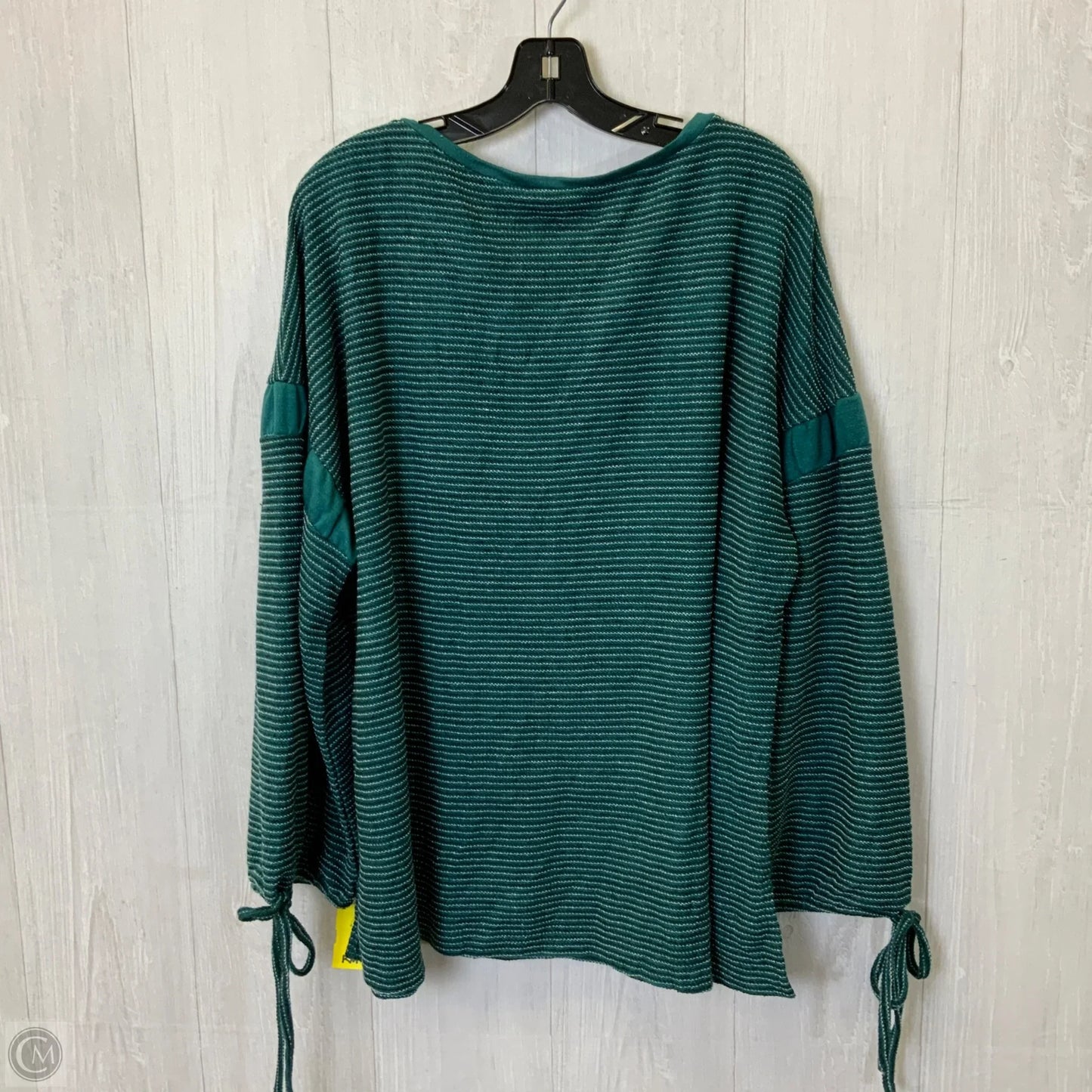 Top Long Sleeve By Suzanne Betro In Teal, Size: 3x