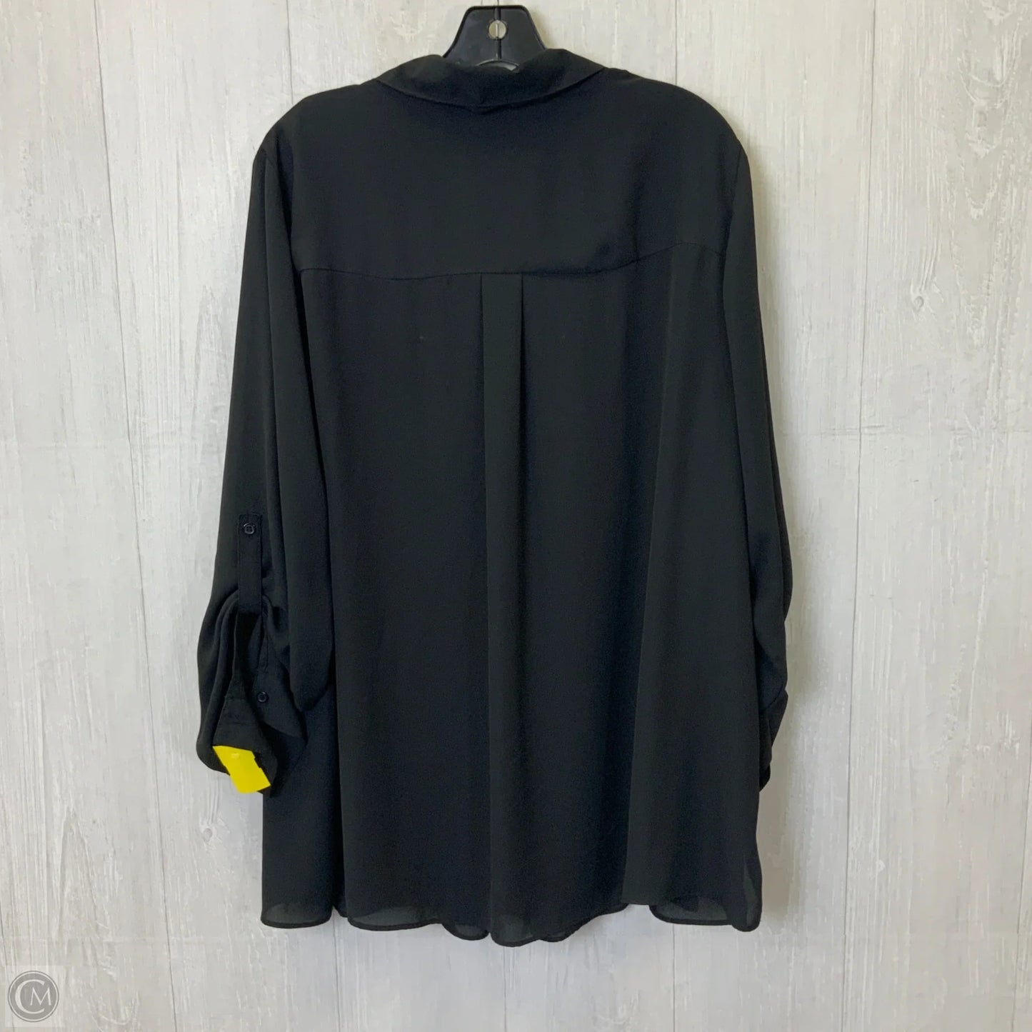 Blouse Long Sleeve By Lane Bryant In Black, Size: 3x