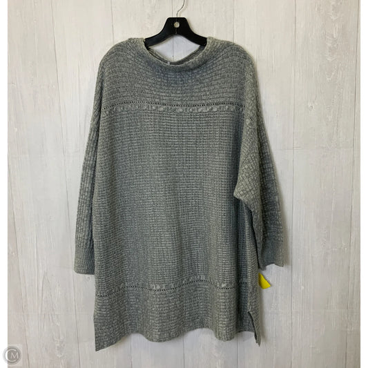 Sweater By Clothes Mentor In Grey, Size: 3x