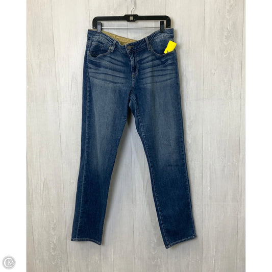 Jeans Straight By Paige In Blue Denim, Size: 12