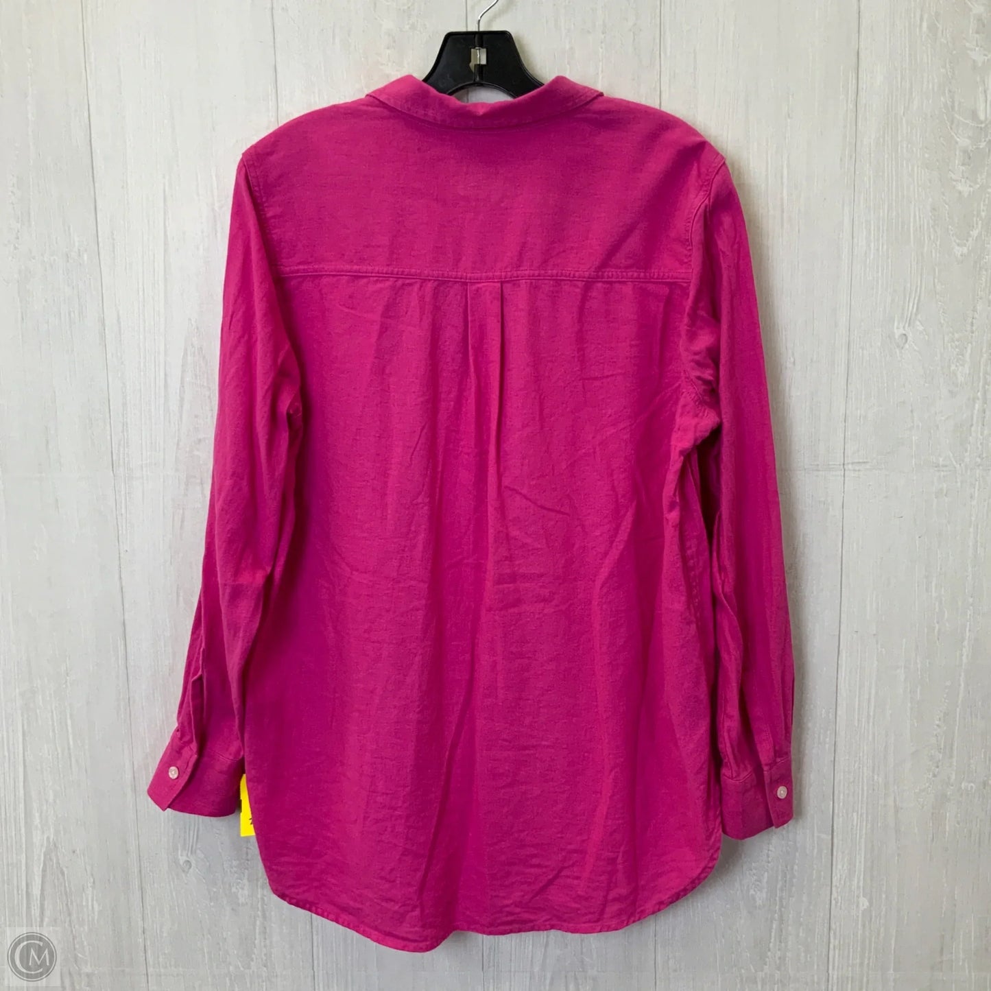 Blouse Long Sleeve By Gap In Pink, Size: L