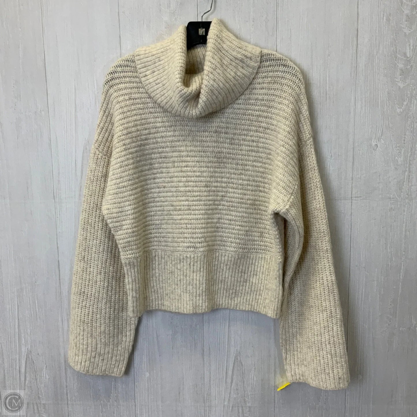 Sweater By Express In Cream, Size: L