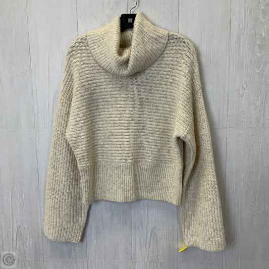 Sweater By Express In Cream, Size: L