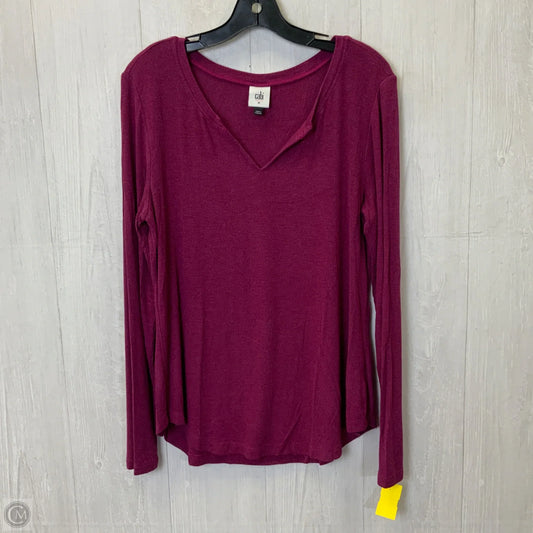 Top Long Sleeve By Cabi In Purple, Size: M