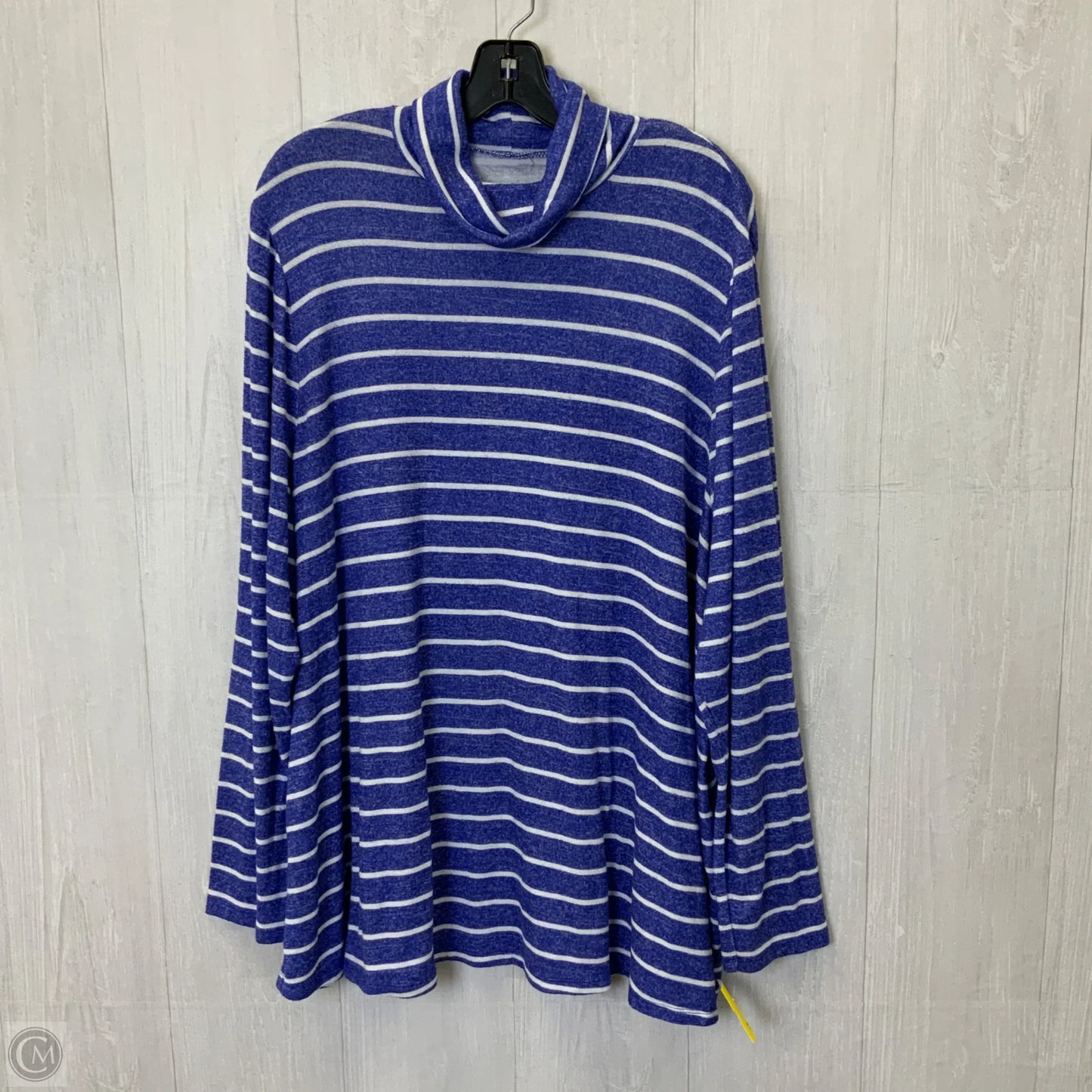 Top Long Sleeve By Lane Bryant In Striped Pattern, Size: 3x