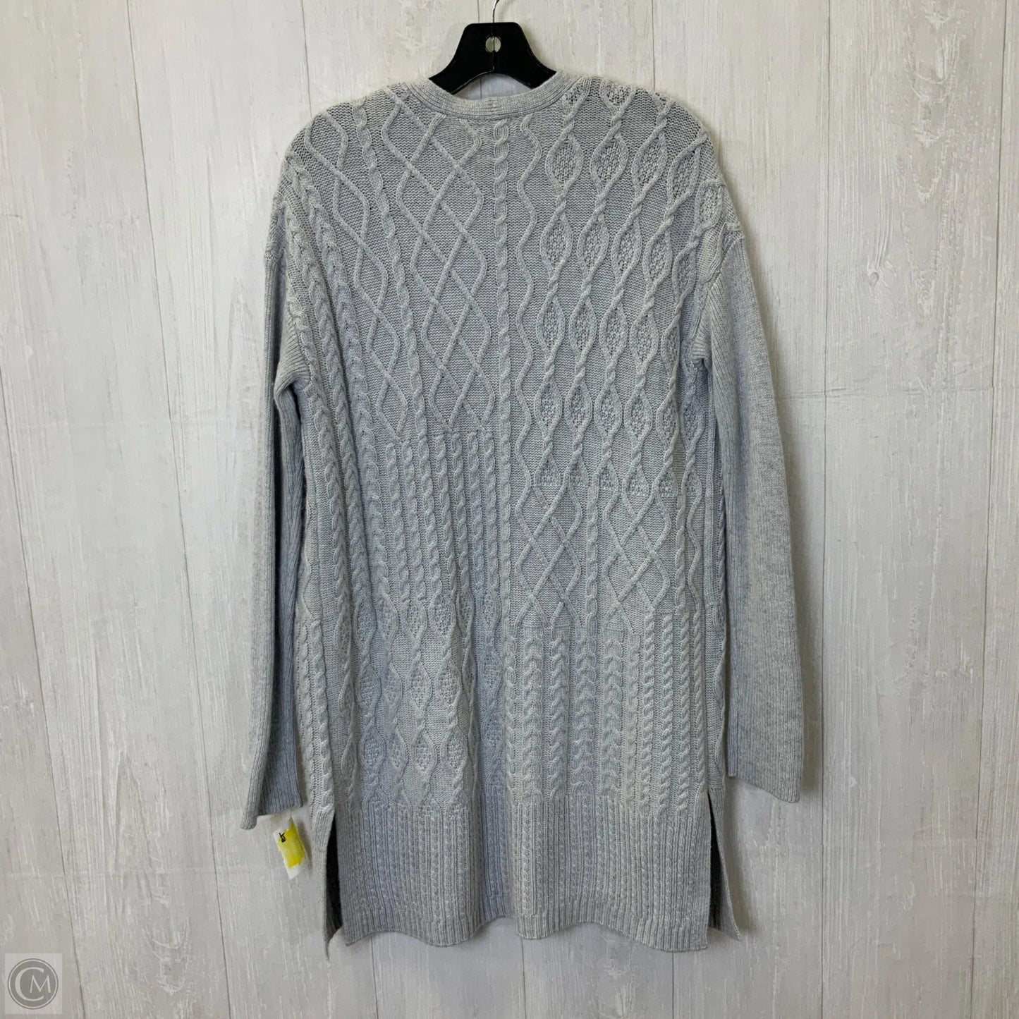 Sweater Cardigan By Chicos In Grey, Size: M