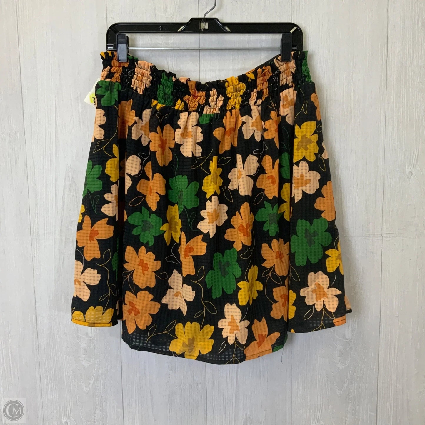 Skirt Mini & Short By Who What Wear In Floral Print, Size: L