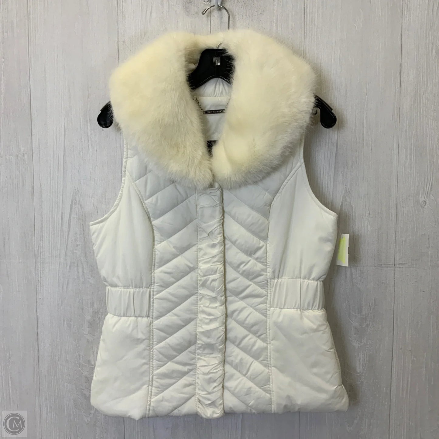 Vest Puffer & Quilted By White House Black Market In Cream, Size: M