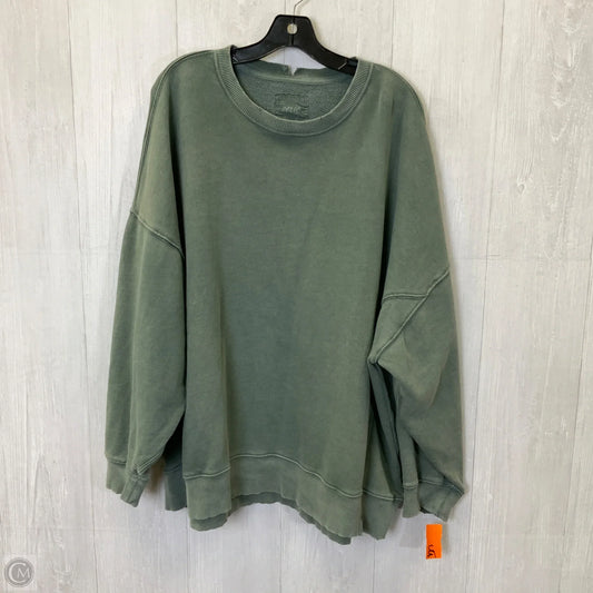 Sweatshirt Crewneck By Aerie In Green, Size: 2x