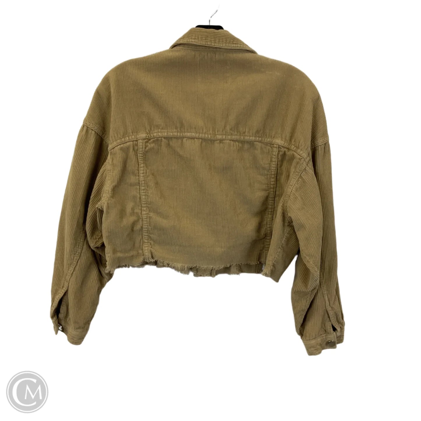 Jacket Shirt By Zara In Tan, Size: S