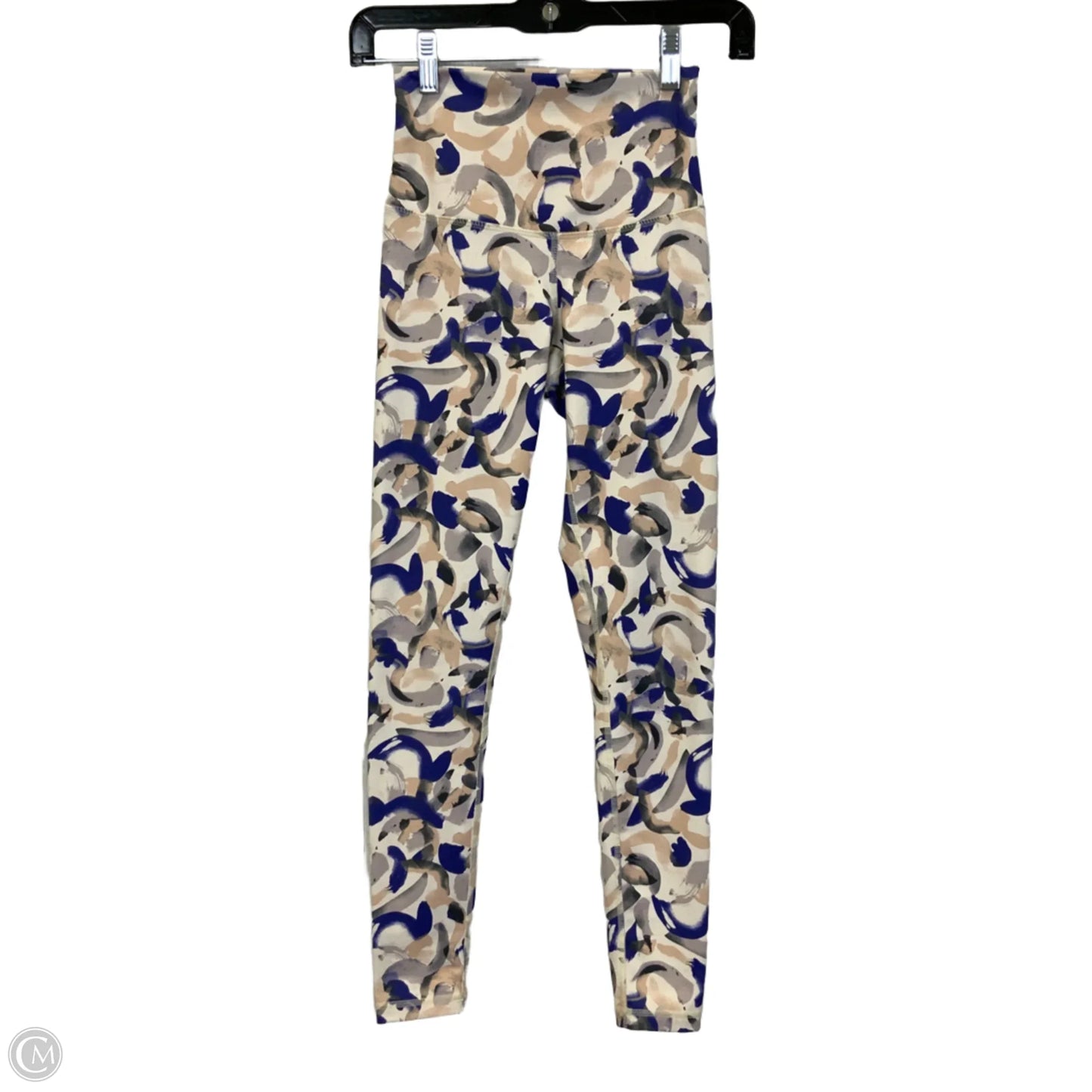 Athletic Leggings By Clothes Mentor In Blue & Tan, Size: Xs