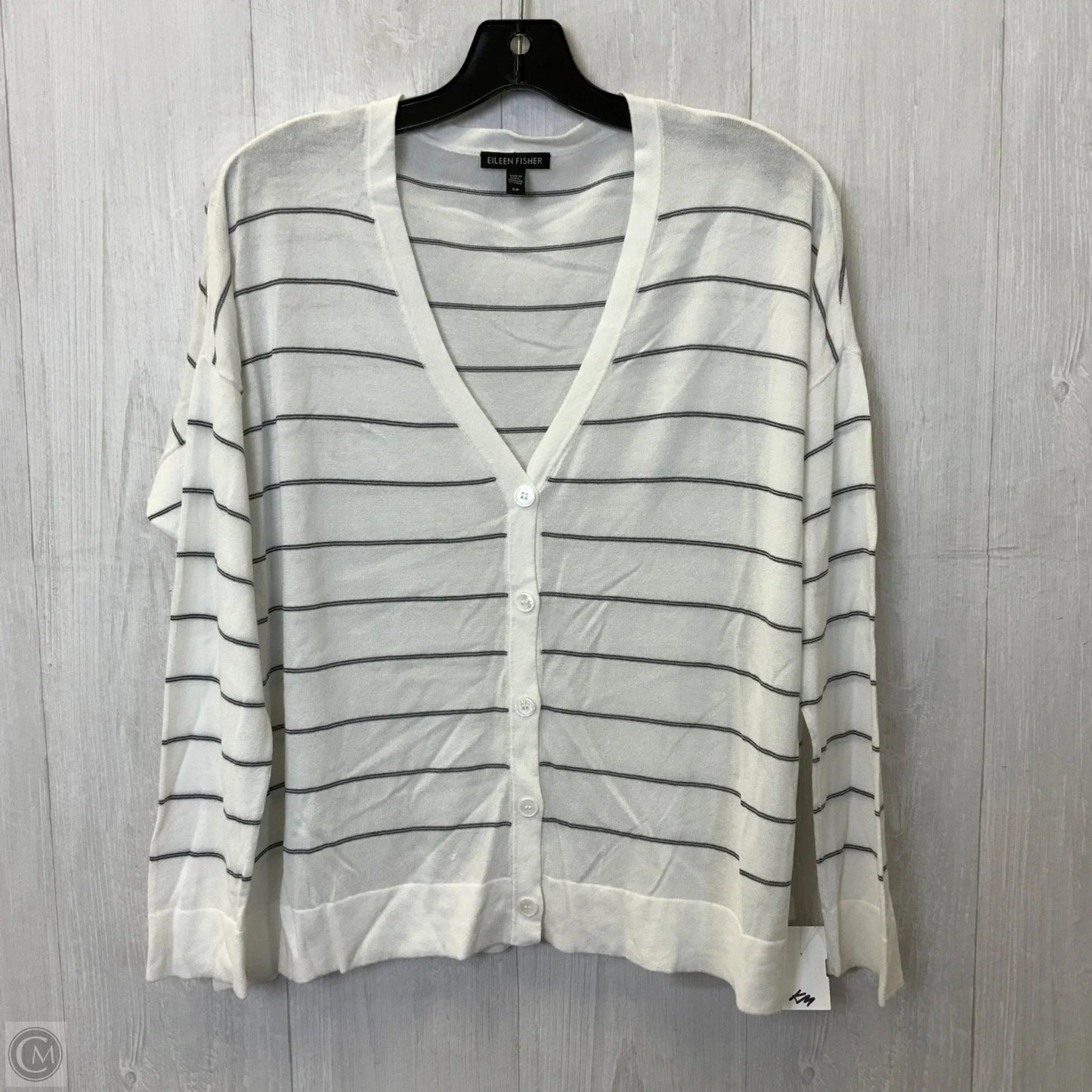 Top Long Sleeve By Eileen Fisher In White, Size: S