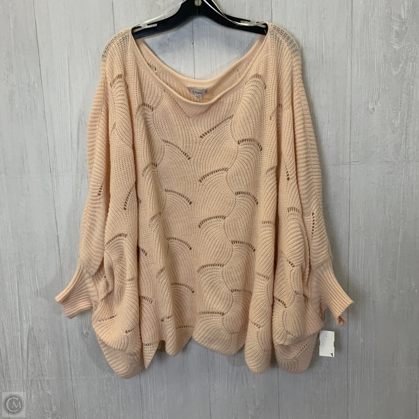 Shawl By L Love In Pink, Size: 1x