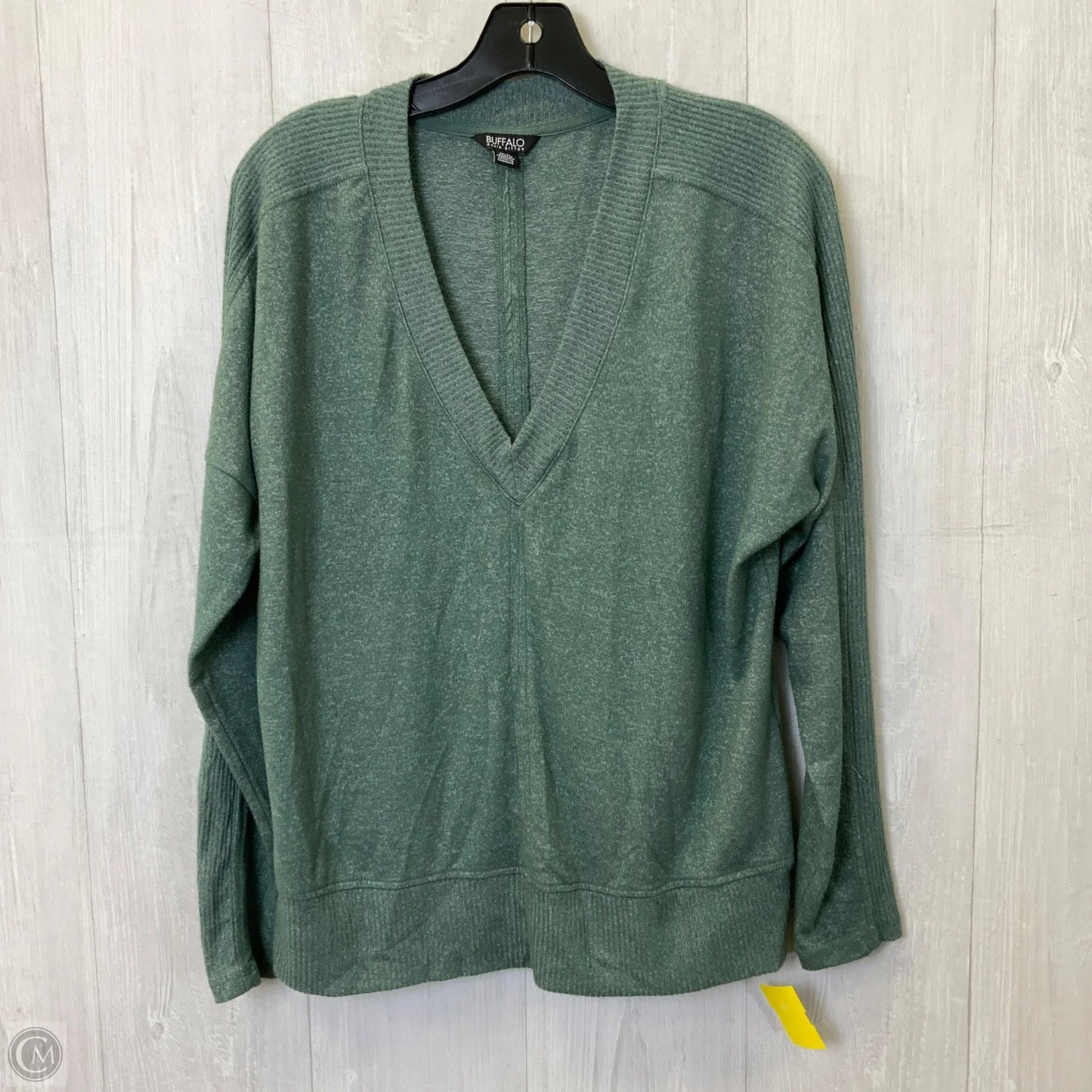 Top Long Sleeve By Buffalo David Bitton In Green, Size: M
