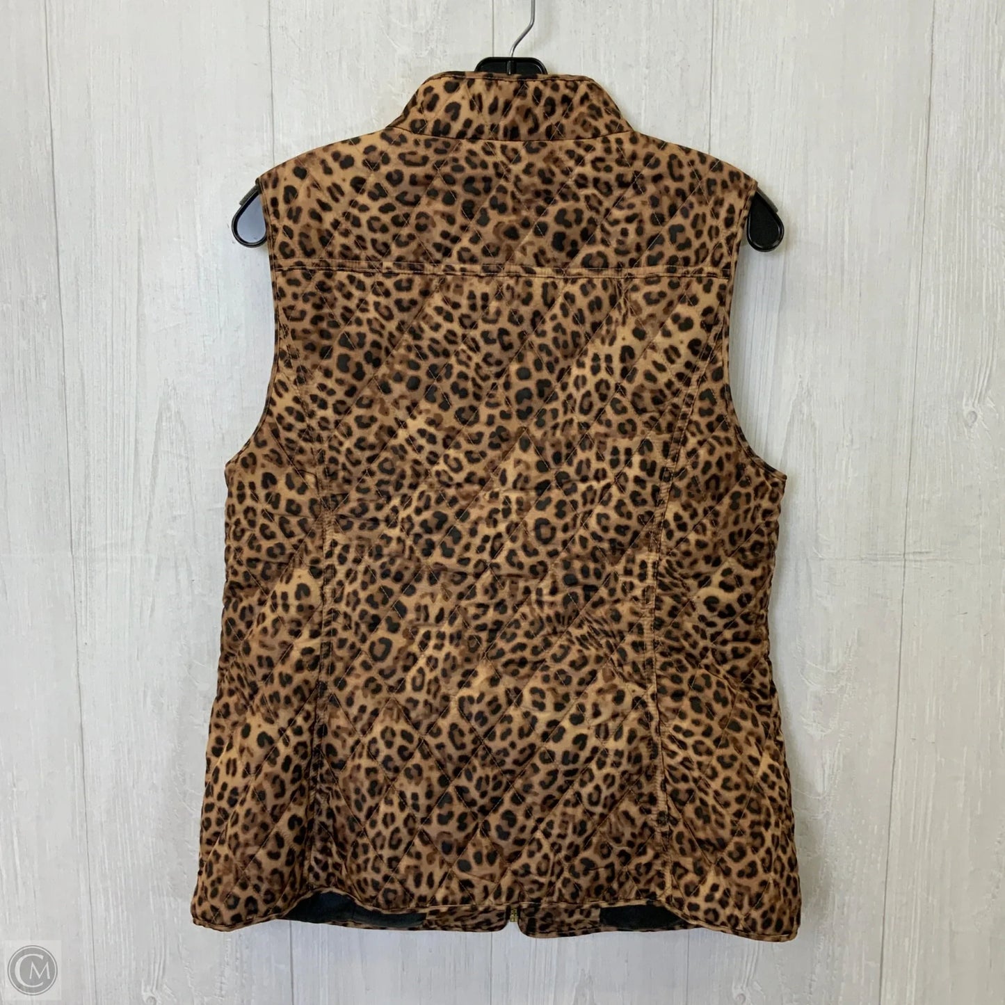 Vest Puffer & Quilted By Charter Club In Animal Print, Size: M