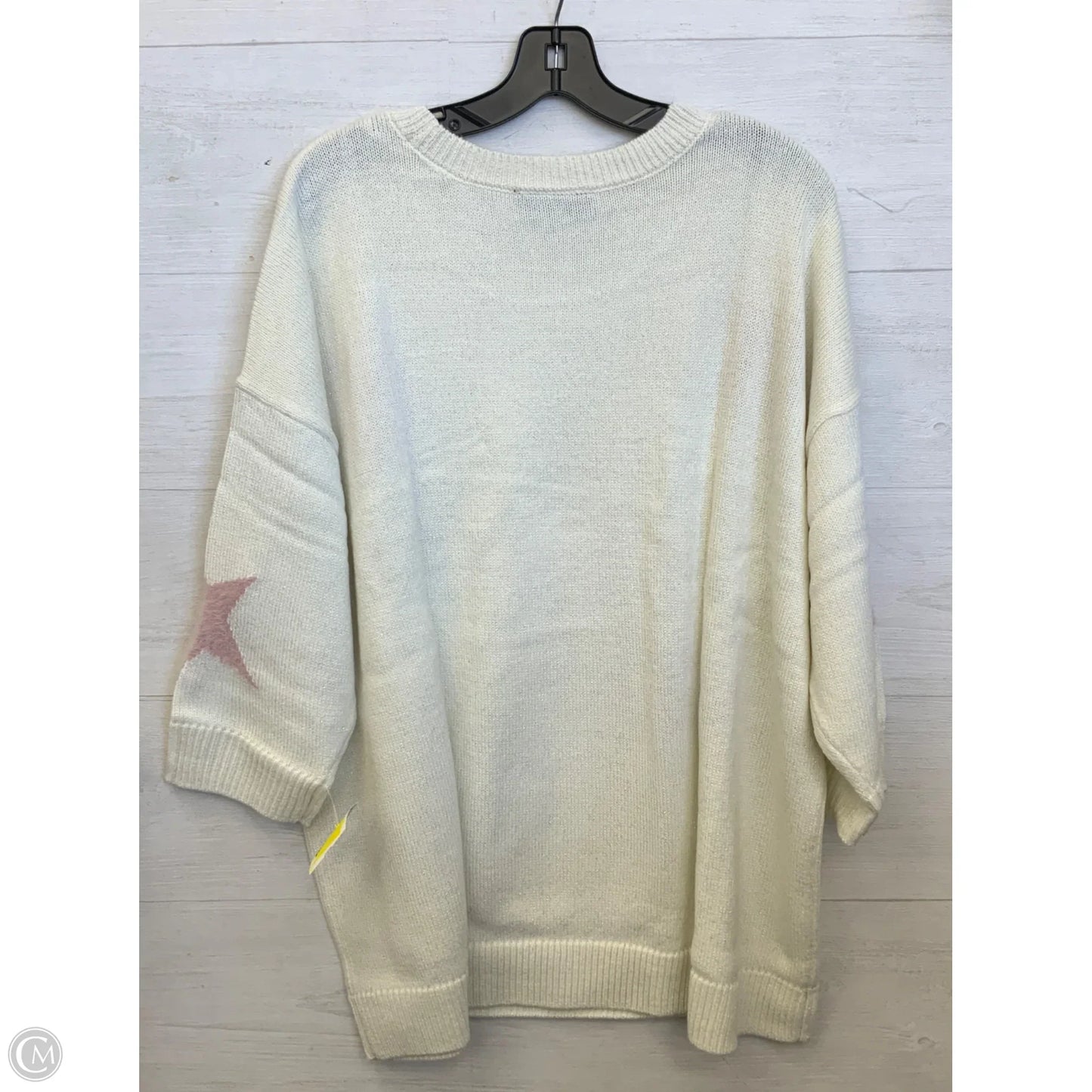 Sweater By Lane Bryant In White, Size: 3x
