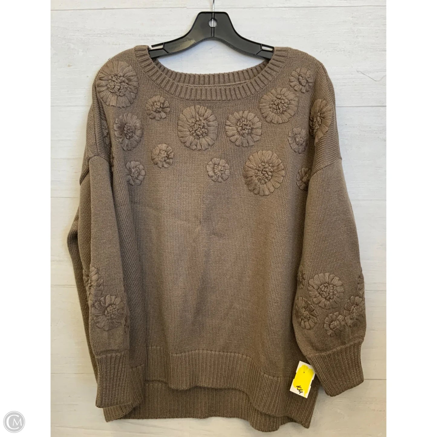 Sweater By Coldwater Creek In Brown, Size: 2x