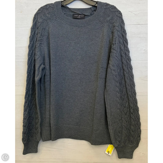 Sweater By Lane Bryant In Grey, Size: 3x