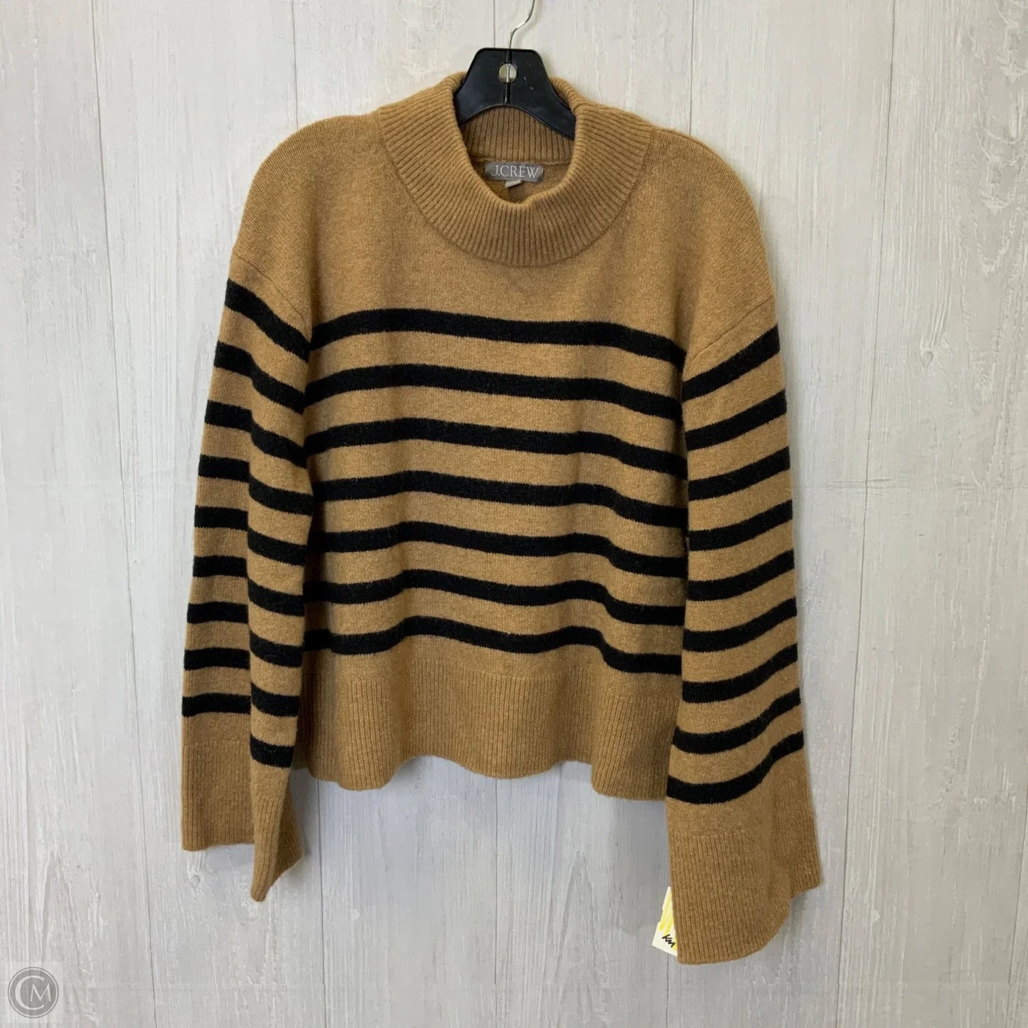 Sweater By J. Crew In Black & Tan, Size: Xl