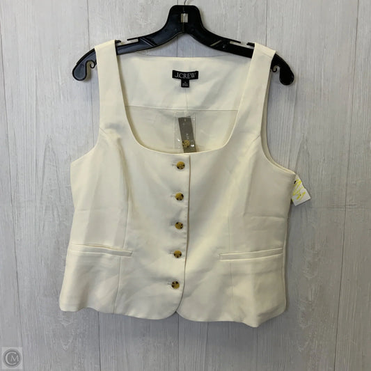 Vest Other By J. Crew In Cream, Size: L