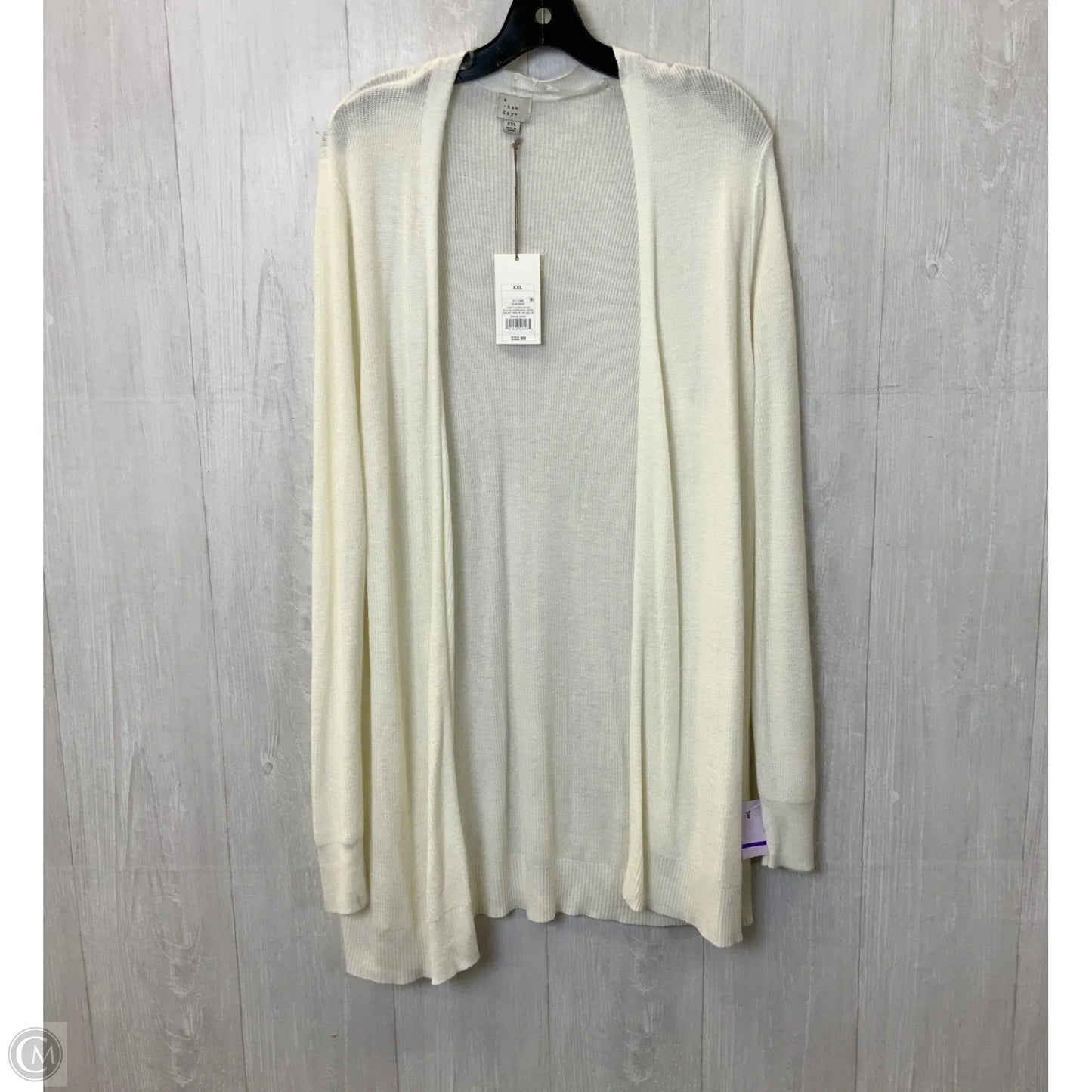 Cardigan By A New Day In White, Size: Xxl